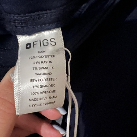 NWT Figs Navy Blue Bottoms - Picture 3 of 6